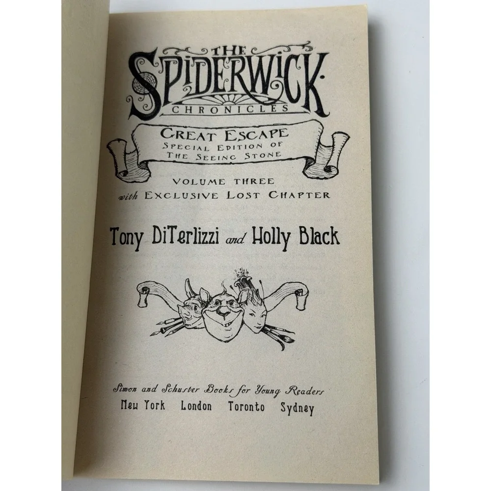 The Spiderwick Chronicles 2 Book Special Edition 2007 Copyright